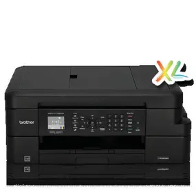 Brother MFC Inkjet All-in-One Color Printer, INKvestment Cartridges, 128MB Memory, Wireless, Color LCD Display - MFC-J775dwXL