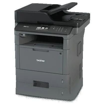 Brother MFC Monochrome Laser All-in-One Printer, 256MB Memory, Wireless, Ethernet, Duplex Printing, Color Touchscreen Display - MFC-L5700DW