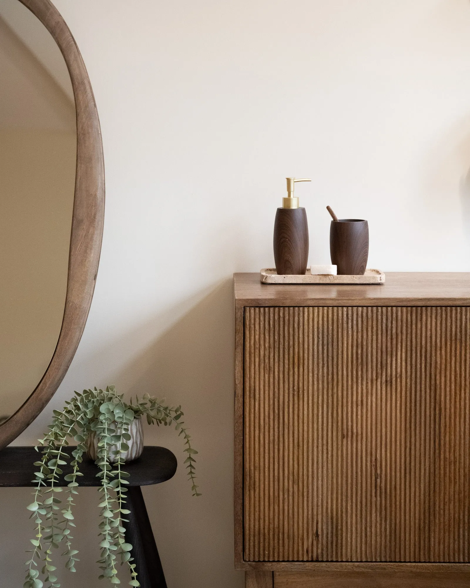 Brown Resin Toothbrush Holder