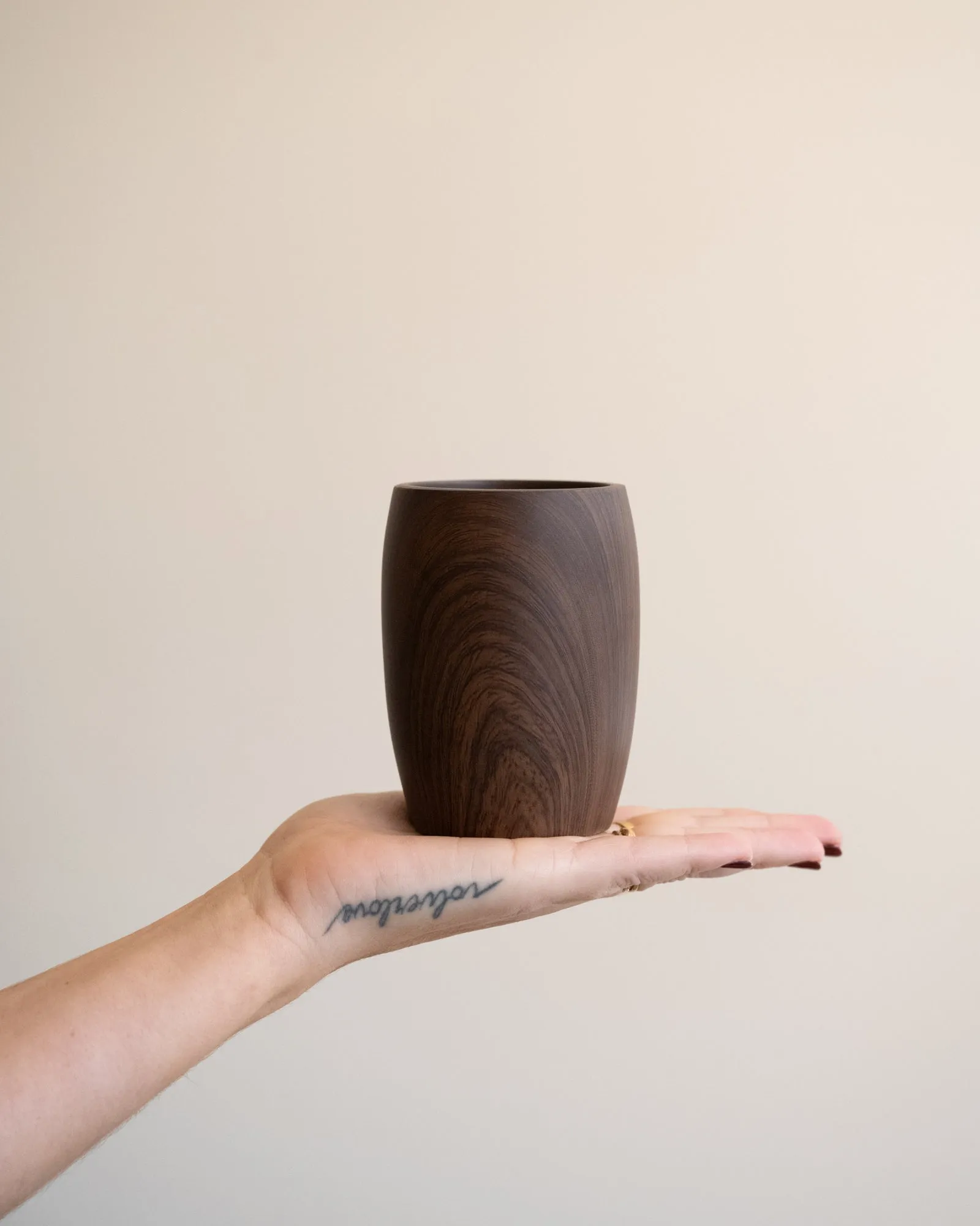 Brown Resin Toothbrush Holder