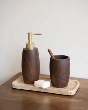 Brown Resin Toothbrush Holder