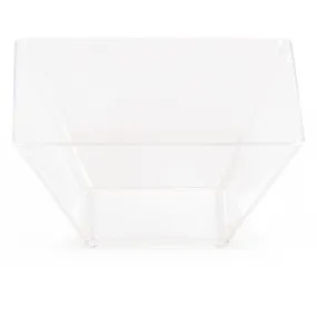 Bulk Clear TrendWare Small Square Bowl (96 per Case)