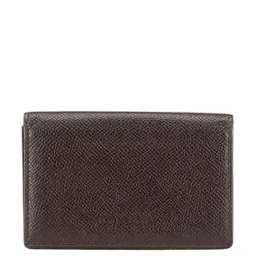 Bvlgari Leather Card Case Brown