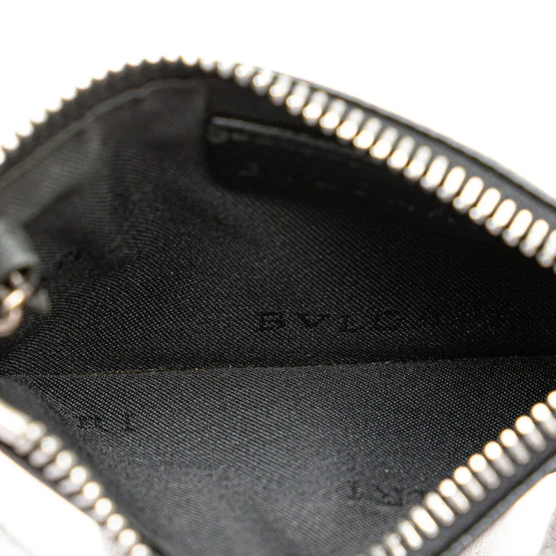 Bvlgari Leather Coin Case Black