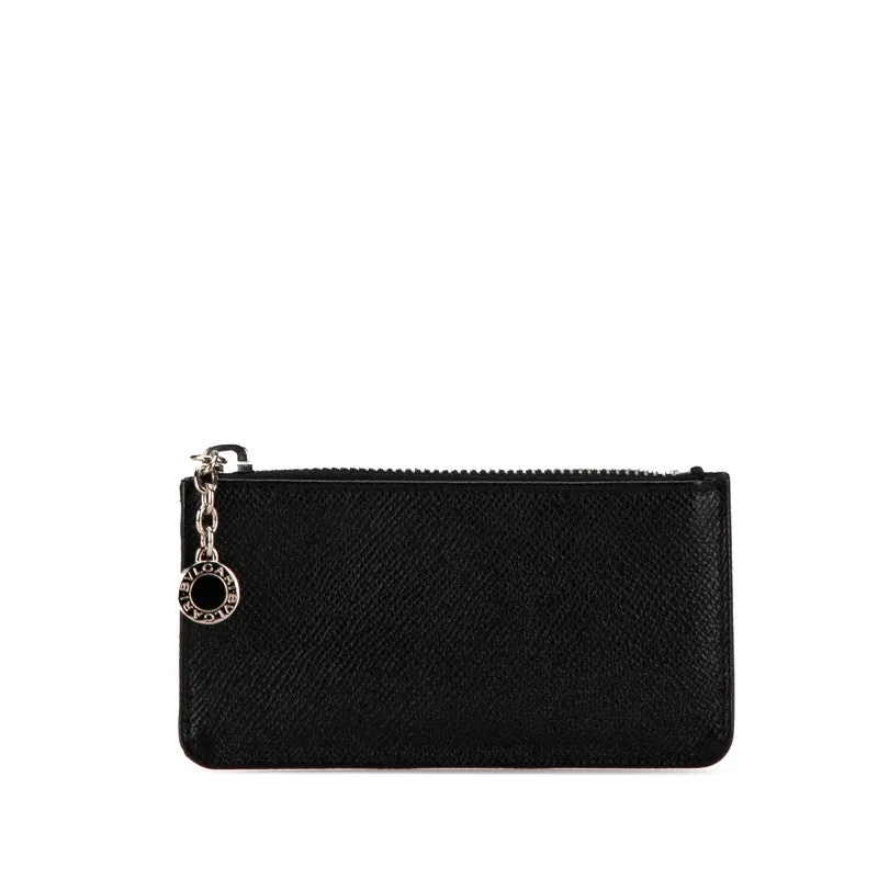 Bvlgari Leather Coin Case Black