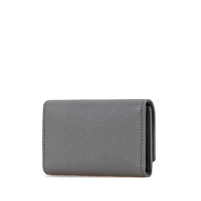 Bvlgari Leather Key Case Gray