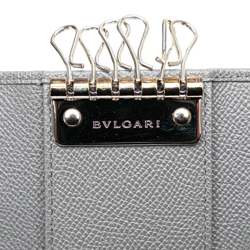 Bvlgari Leather Key Case Gray