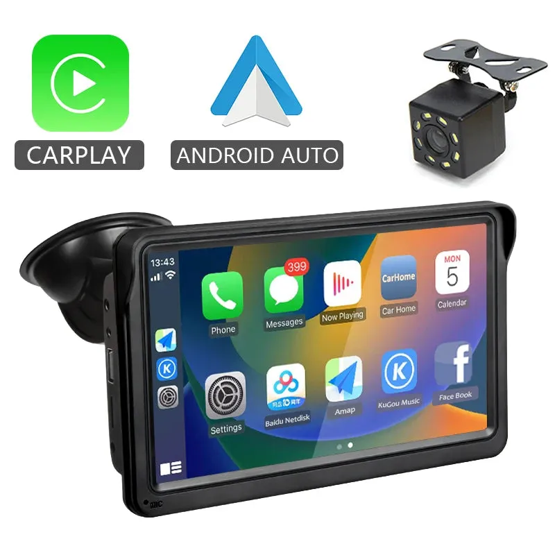 Car Radio Multimedia Video Player 7inch Portable Touch Screen With USB AUX For Rear View Camera