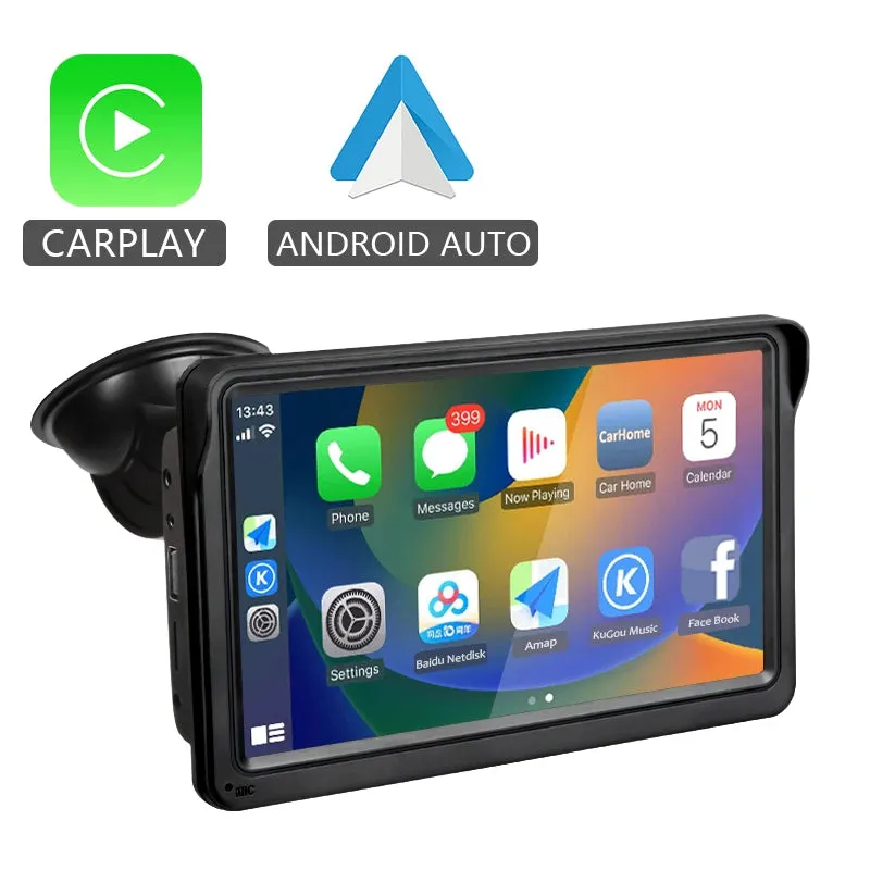 Car Radio Multimedia Video Player 7inch Portable Touch Screen With USB AUX For Rear View Camera