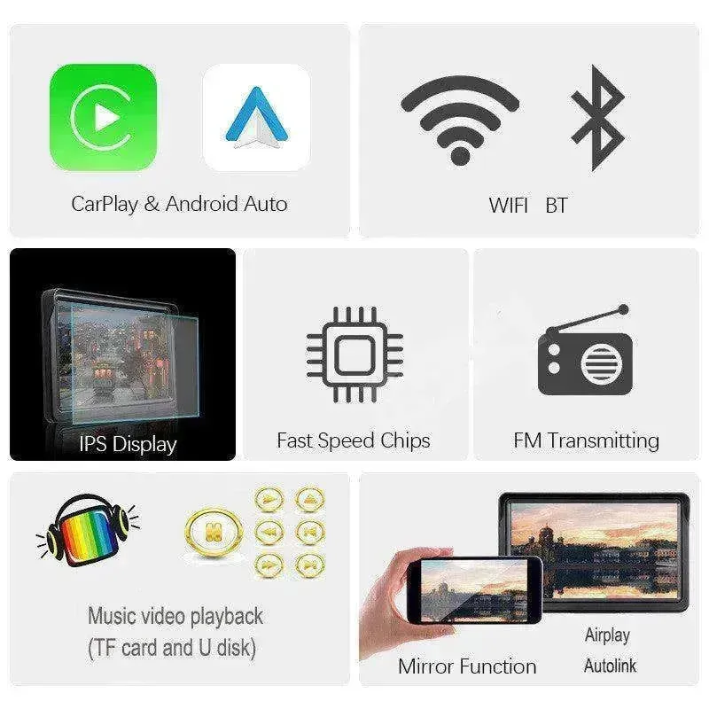 Car Smart Screen Wireless Carplay Auto Phone Projection Navigation