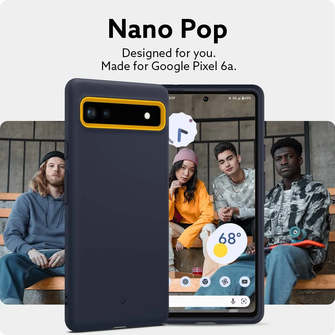 Caseology Nano Pop Silicone Case Google Pixel 6a Case 5G  Blueberry Navy