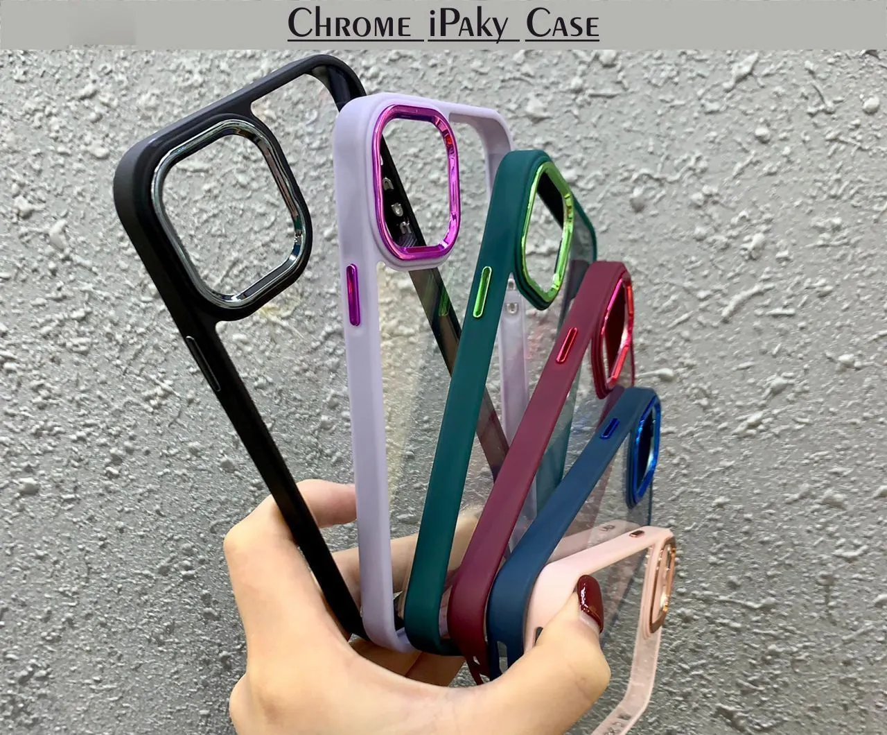 Chrome Clear Hard Protection Case For Vivo