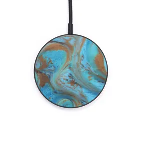 Circle ResinArt Wireless Charger - Yaser (Teal & Gold, 598009)