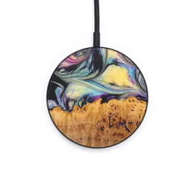 Circle Wood Resin Wireless Charger - Alan (Purple, 677042)