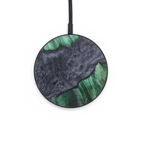 Circle Wood Resin Wireless Charger - Aurora (Pure Black, 706759)