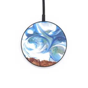 Circle Wood Resin Wireless Charger - Belinda (Blue, 679739)