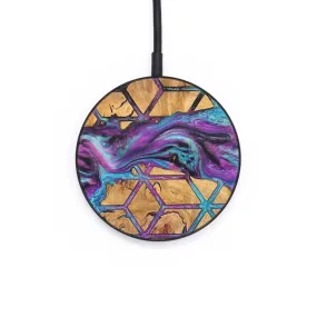 Circle Wood Resin Wireless Charger - Bill (Pattern, 690800)