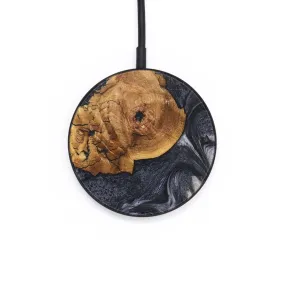 Circle Wood Resin Wireless Charger - Dakota (Black & White, 691037)