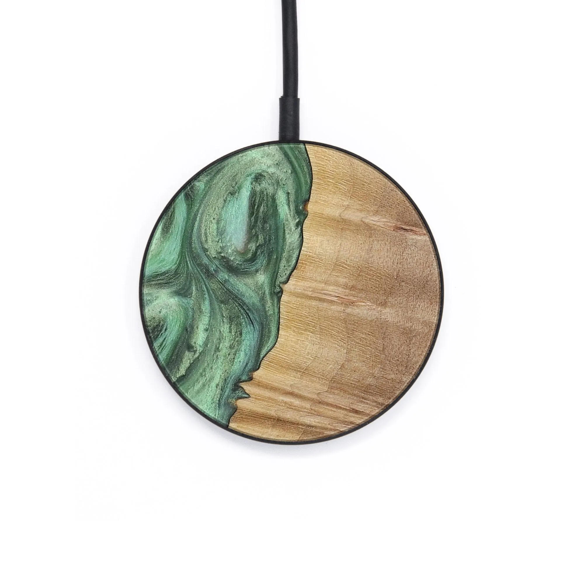 Circle Wood Wireless Charger - Luisa (Green, 731143)