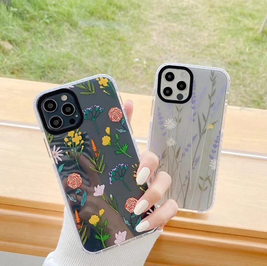 Classic Flower Print Soft TPU Case