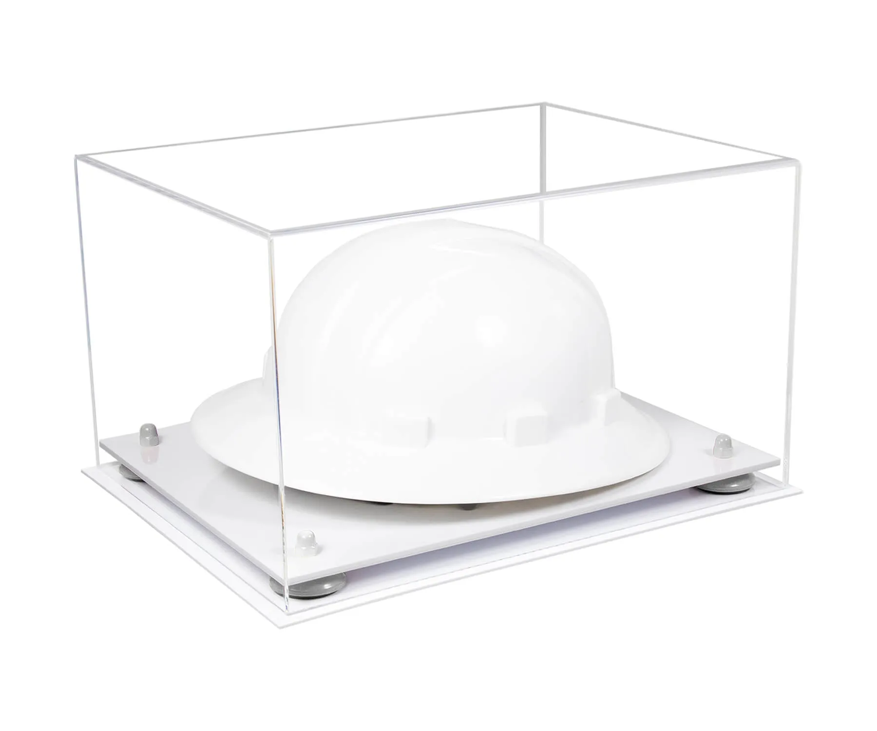 Clear Acrylic Large Helmet - Large Safety Helmet Display Case (V13/A082)