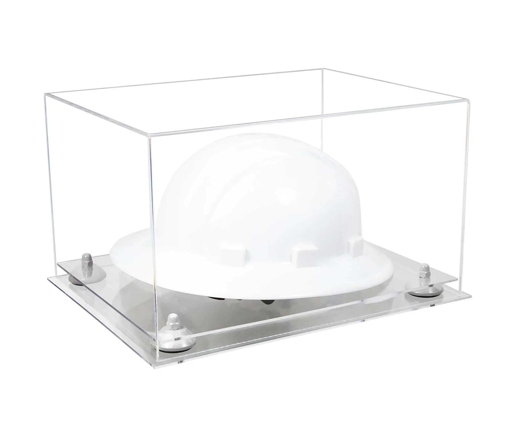 Clear Acrylic Large Helmet - Large Safety Helmet Display Case (V13/A082)