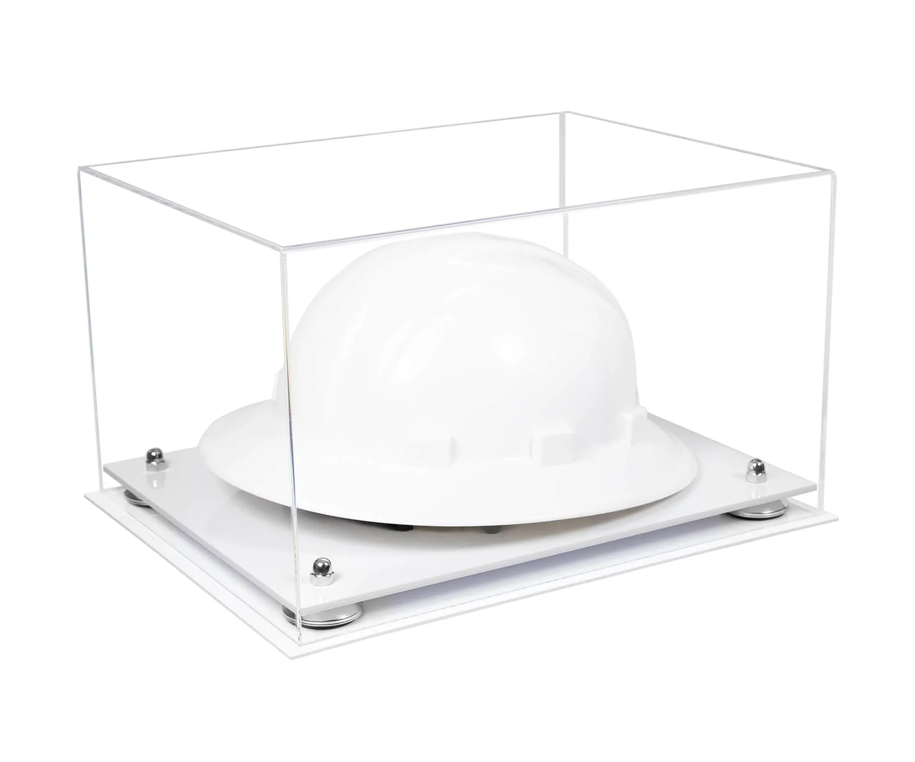 Clear Acrylic Large Helmet - Large Safety Helmet Display Case (V13/A082)