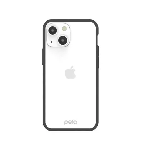 Clear iPhone 13 Mini Case with Black Ridge