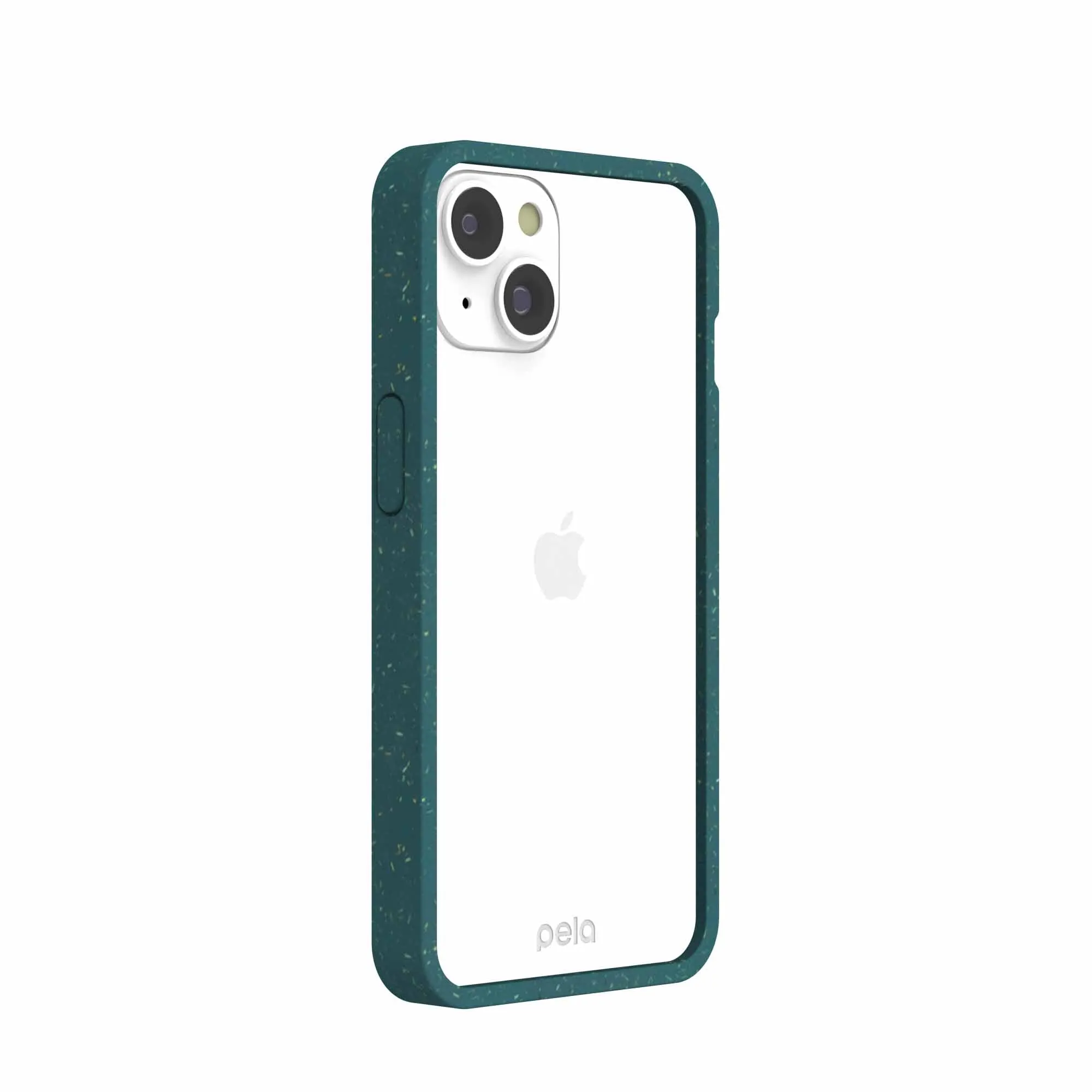 Clear iPhone 14 Case with Green Ridge