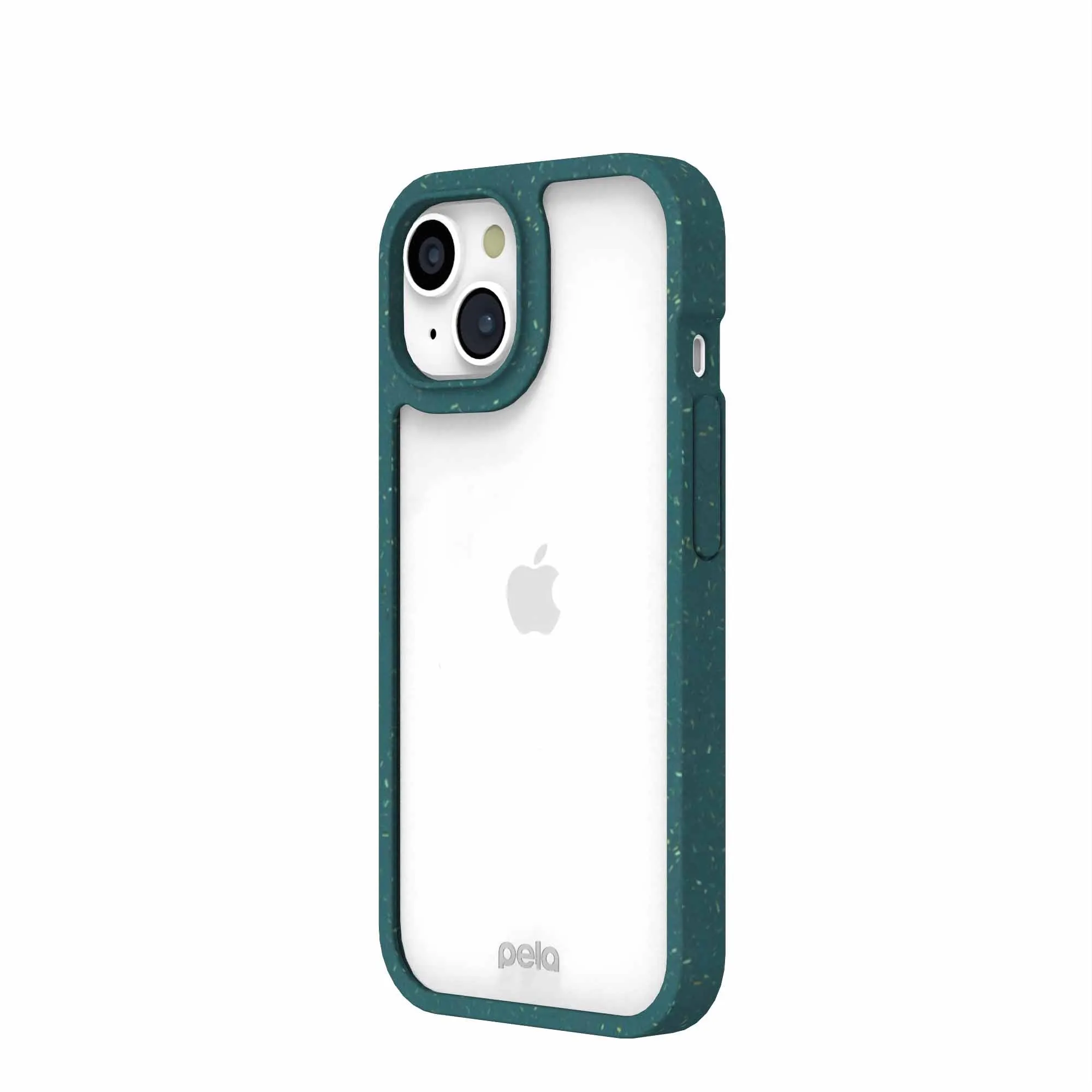 Clear iPhone 15 Case with Green Ridge