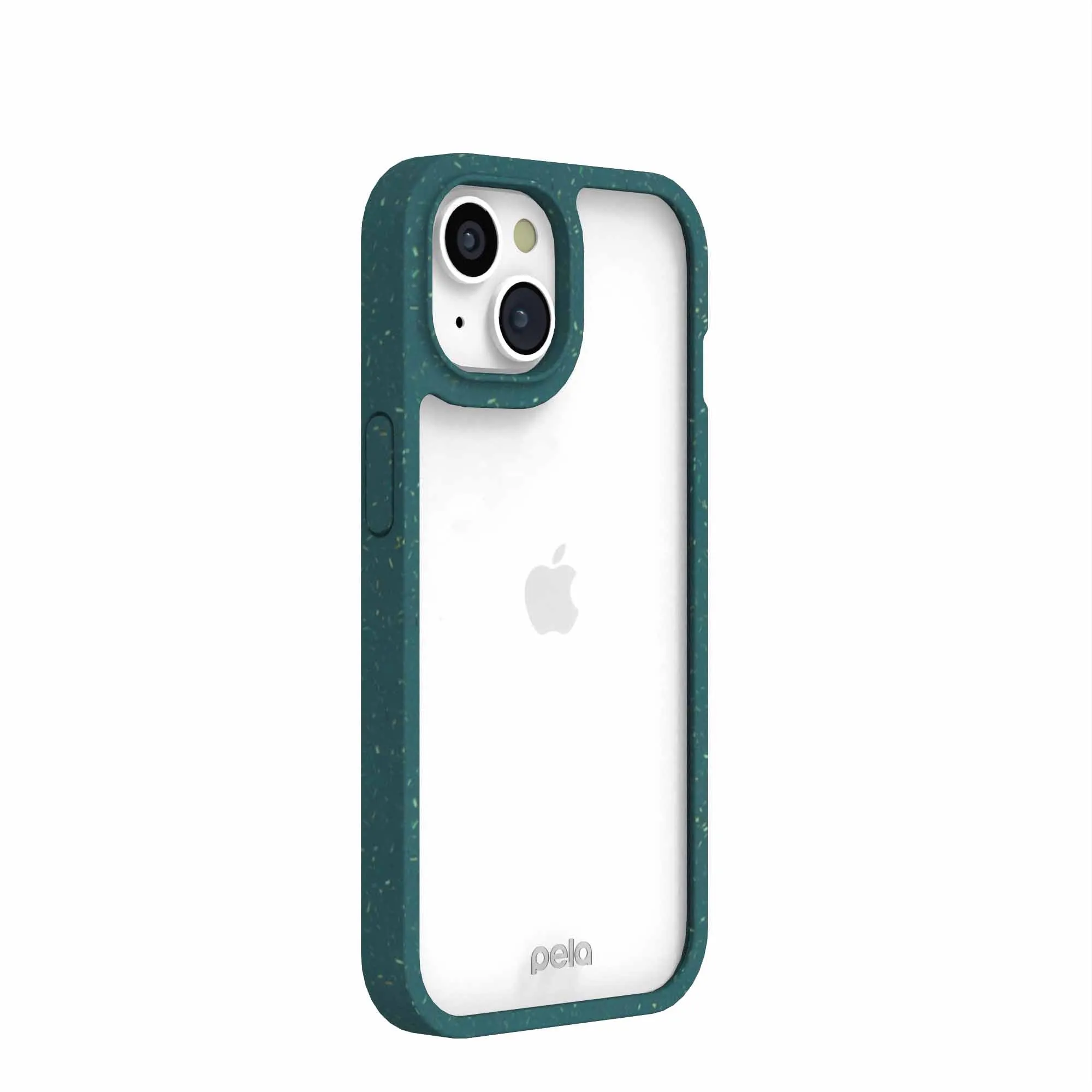 Clear iPhone 15 Case with Green Ridge