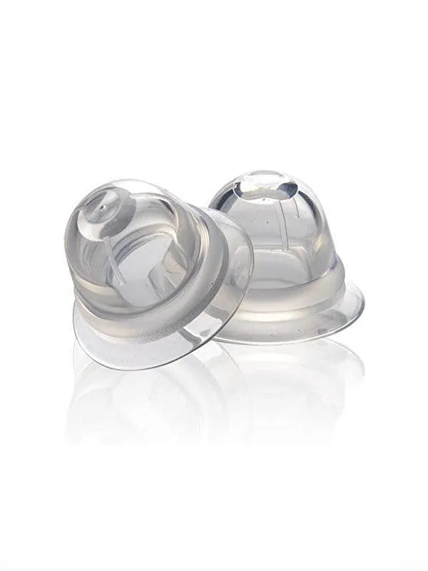 CLEAR SILICONE NIPPLE SUCKERS WITH CASE