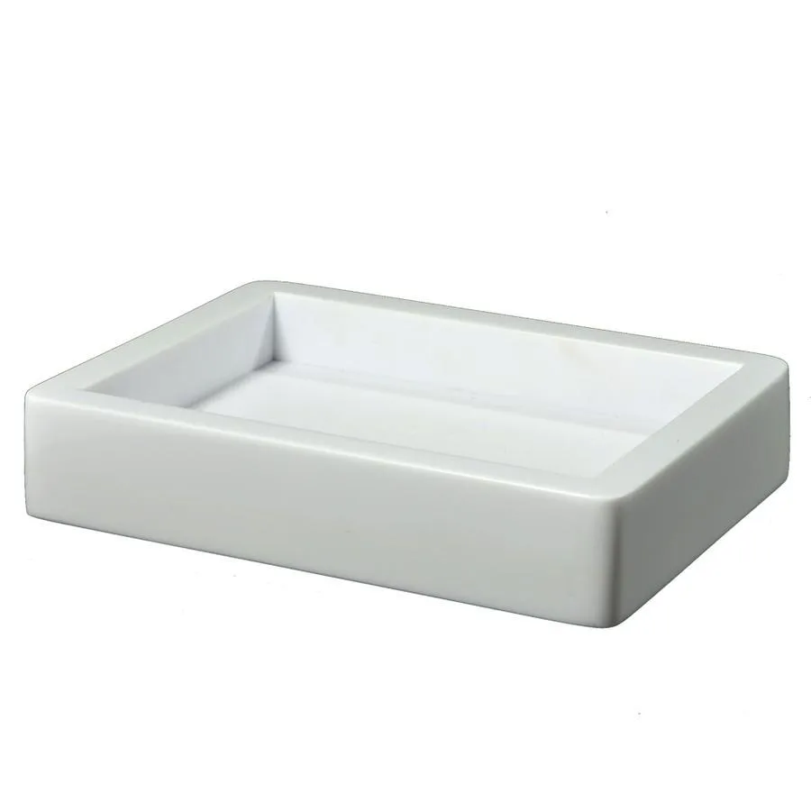 Contours White Bath Accessories by Mike   Ally