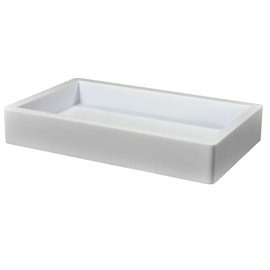 Contours White Bath Accessories by Mike   Ally