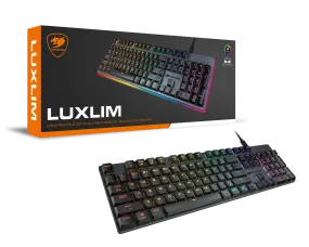 Cougar LUXLIM Extreme Low Profile Optical-Mechanical Gaming Keyboard Switches (Red) 超薄光學機械矮軸機械RGB電競鍵盤(紅軸)