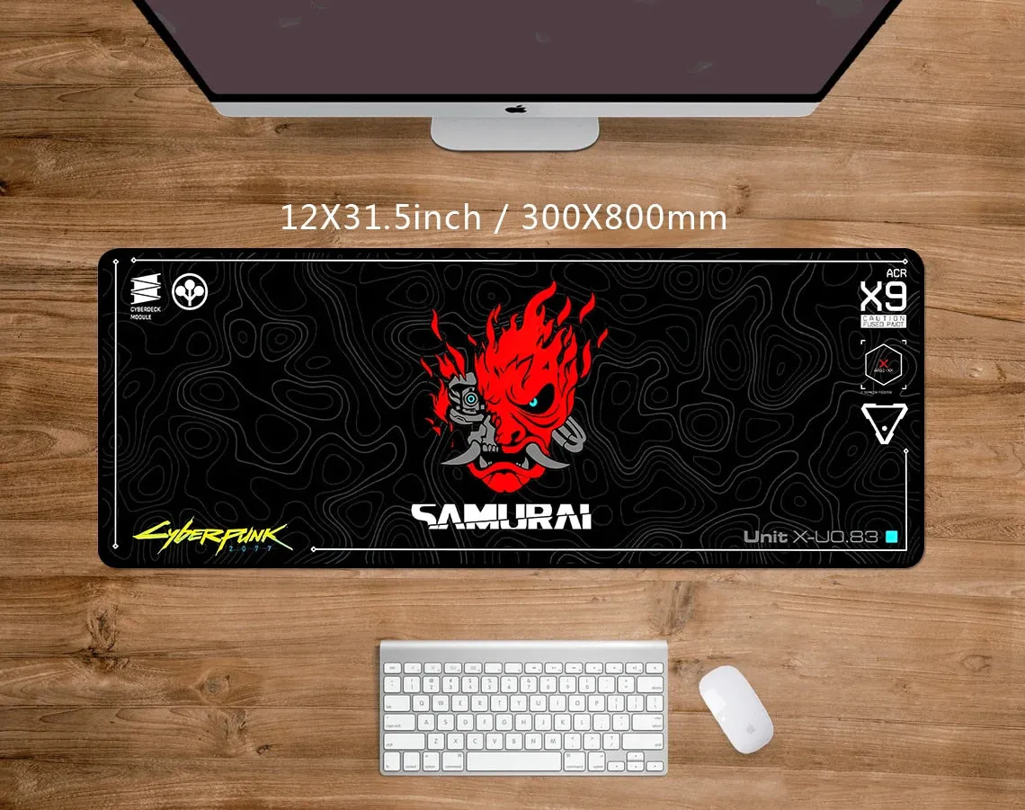 Cyberpunk Computer Mat Black Mouse Pad