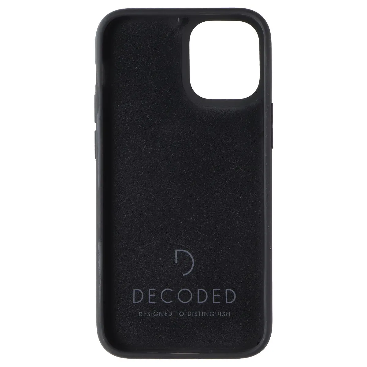 Decoded Detachable 2-in-1 Wallet Case for Apple iPhone 12 Mini - Black Leather