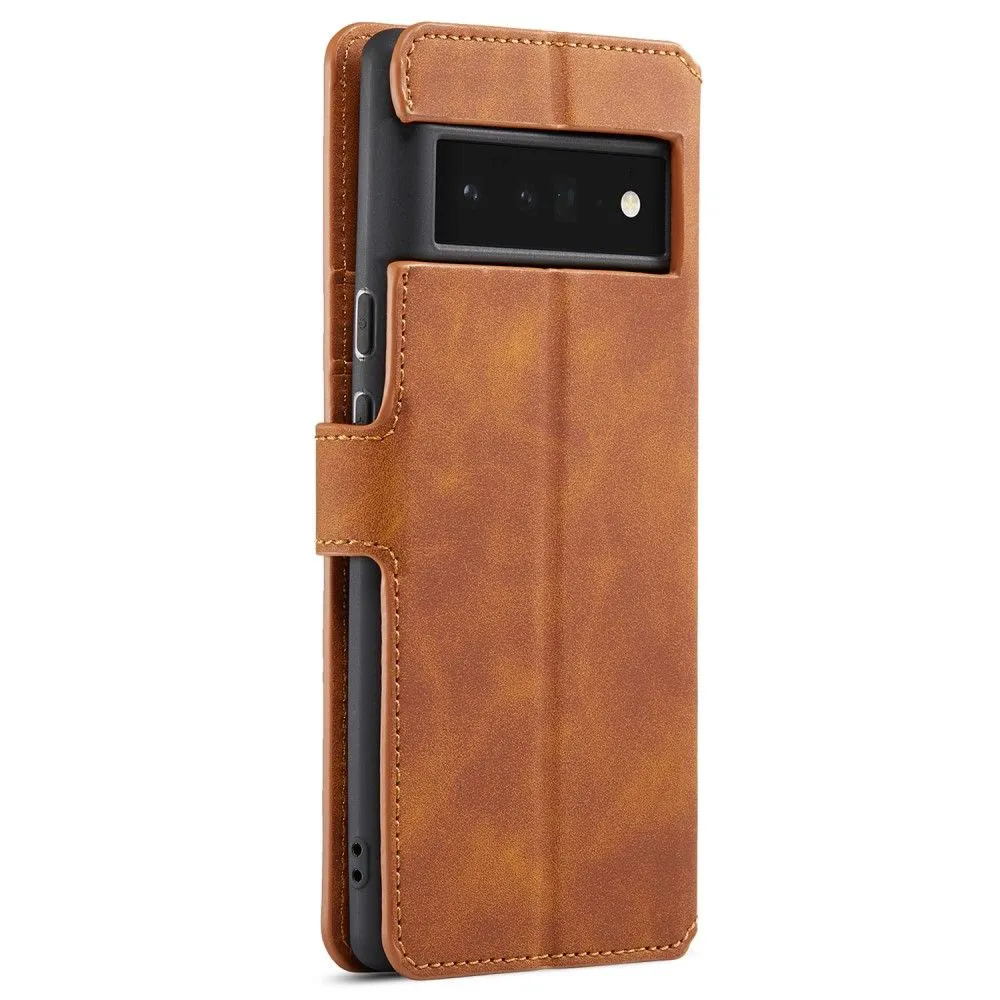 DG.MING Google Pixel 6 Pro Retro Case - Brown