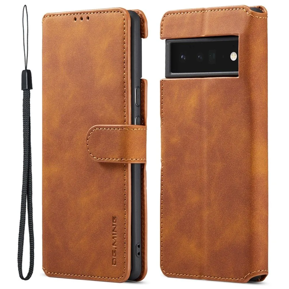 DG.MING Google Pixel 6 Pro Retro Case - Brown