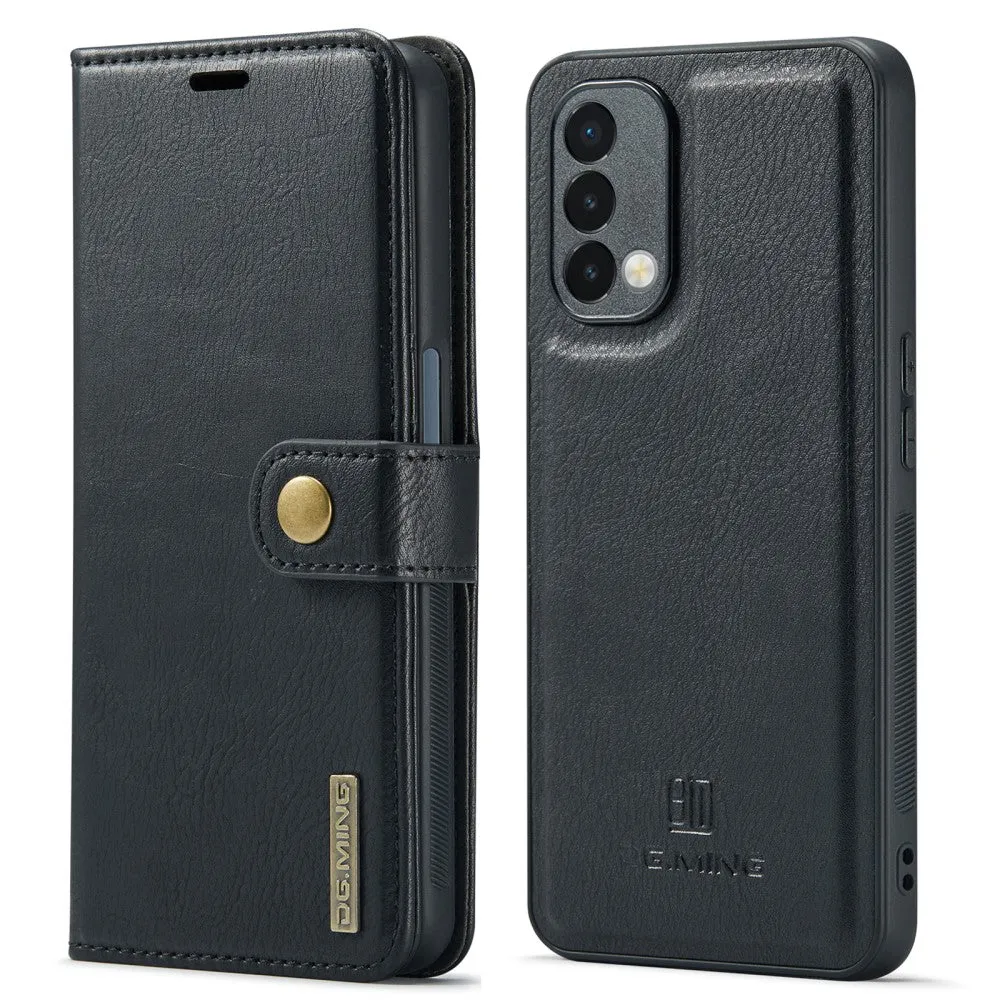 DG.MING OnePlus Nord N200 5G 2-in-1 Wallet Case - Black