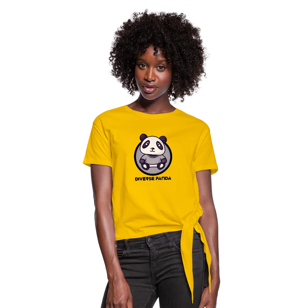 DIverse Panda Women's Knotted T-Shirt