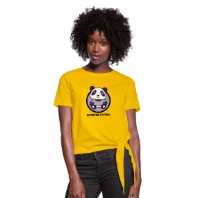 DIverse Panda Women's Knotted T-Shirt