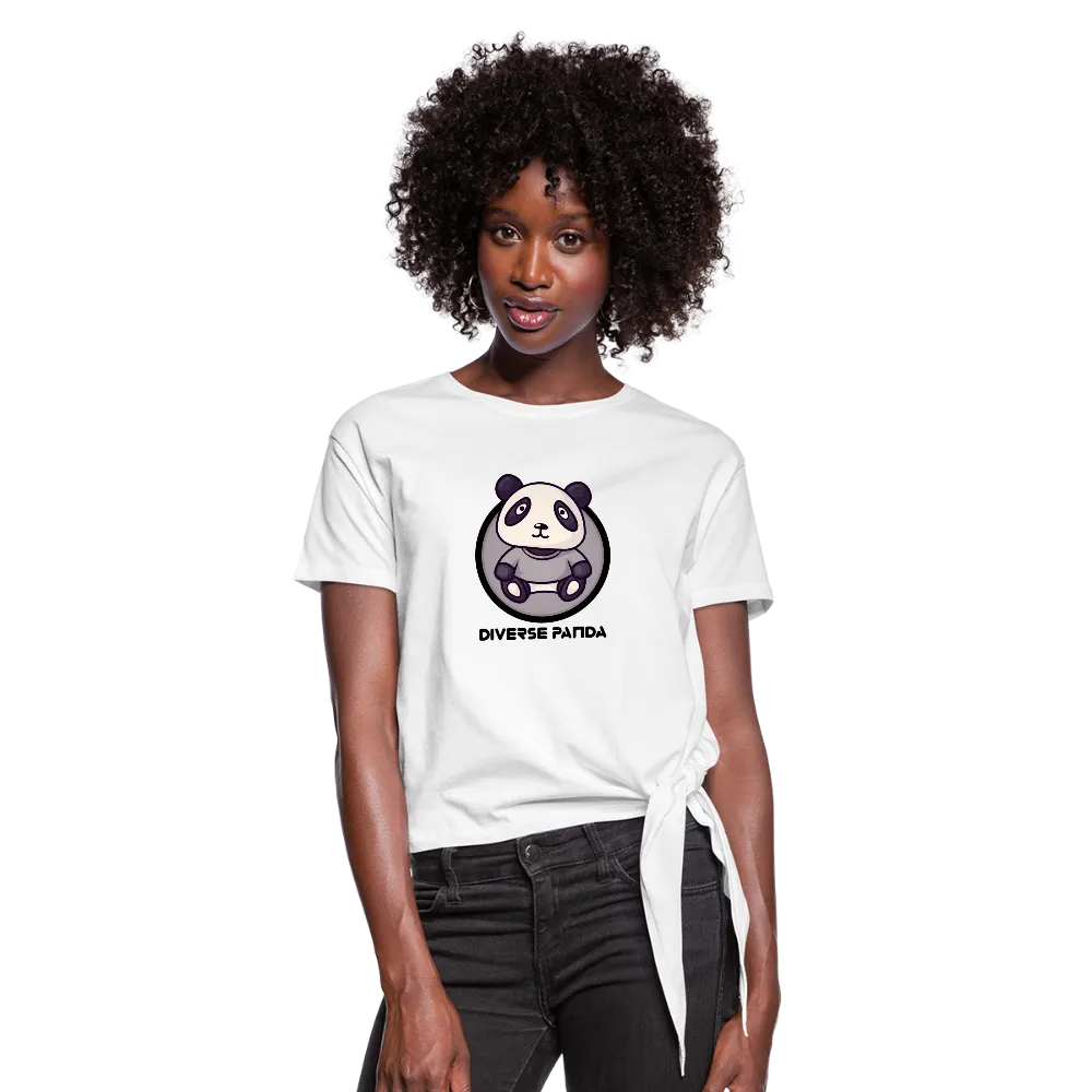 DIverse Panda Women's Knotted T-Shirt