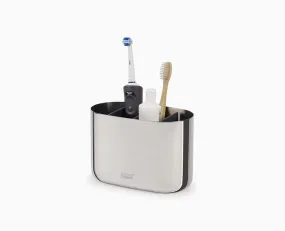 EasyStore™ Luxe Large Stainless-steel Toothbrush Caddy