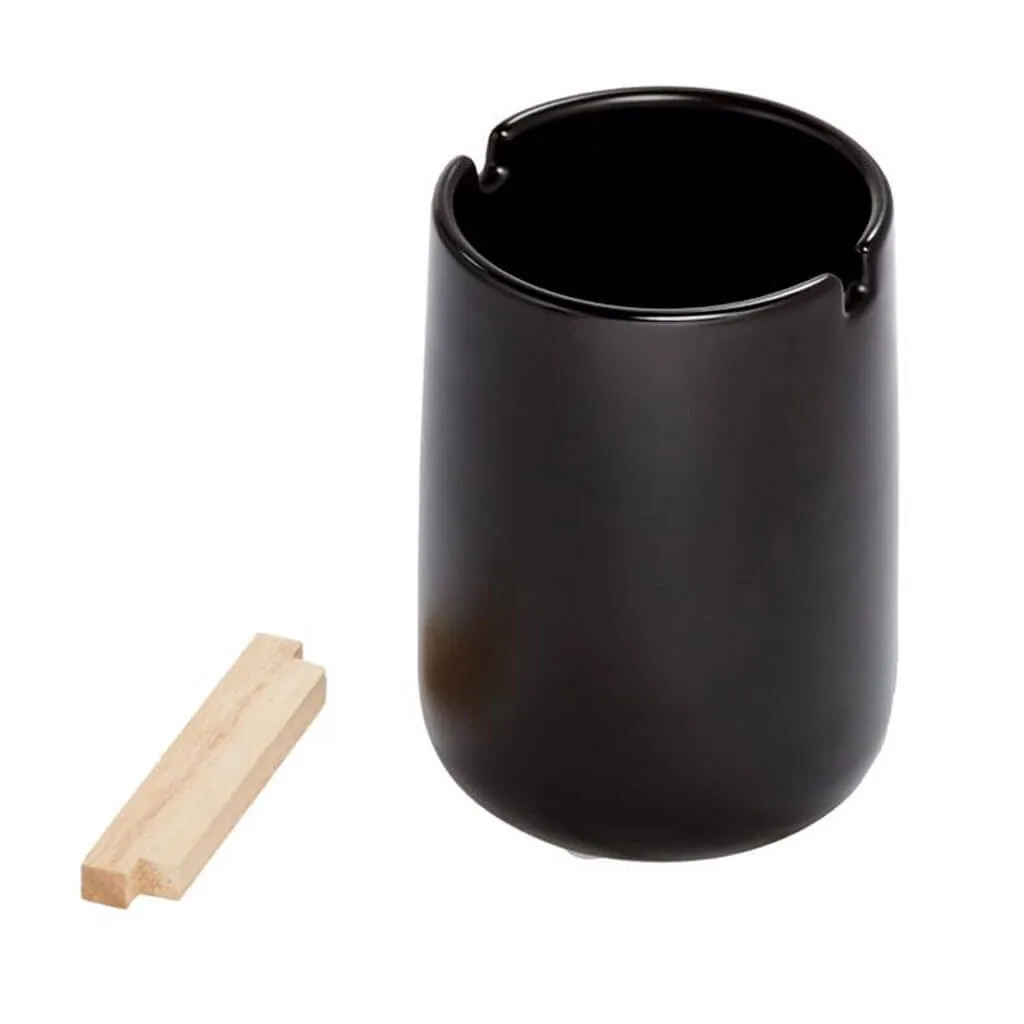 Eco Vanity Ceramic Toothbrush Holder, Black