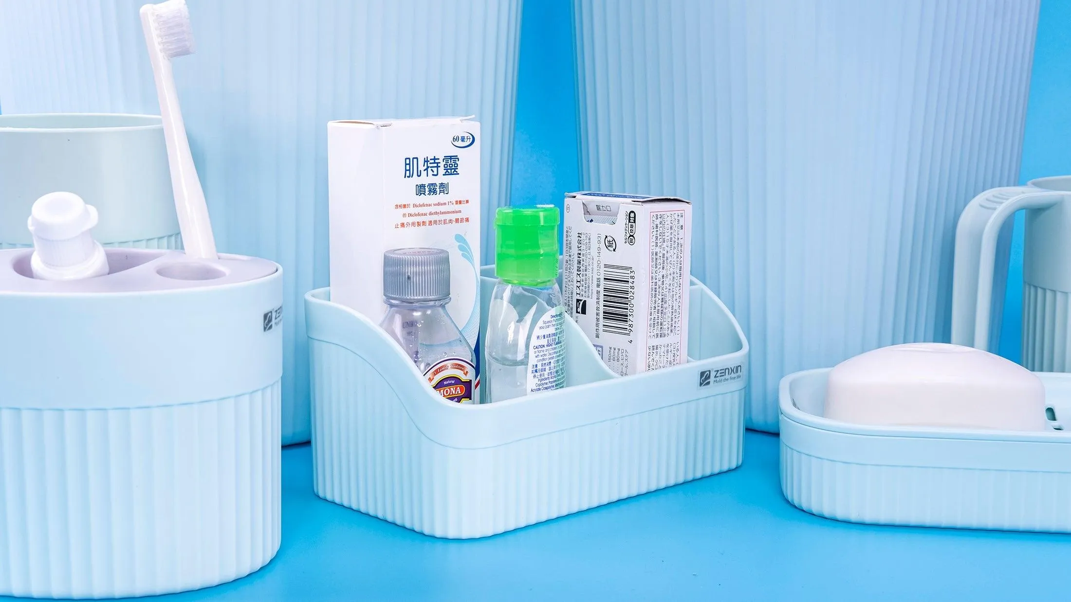 elegant bathroom storage bundle set