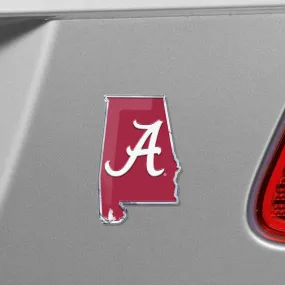 Fanmats Alabama Crimson Tide Team State Aluminum Embossed Emblem