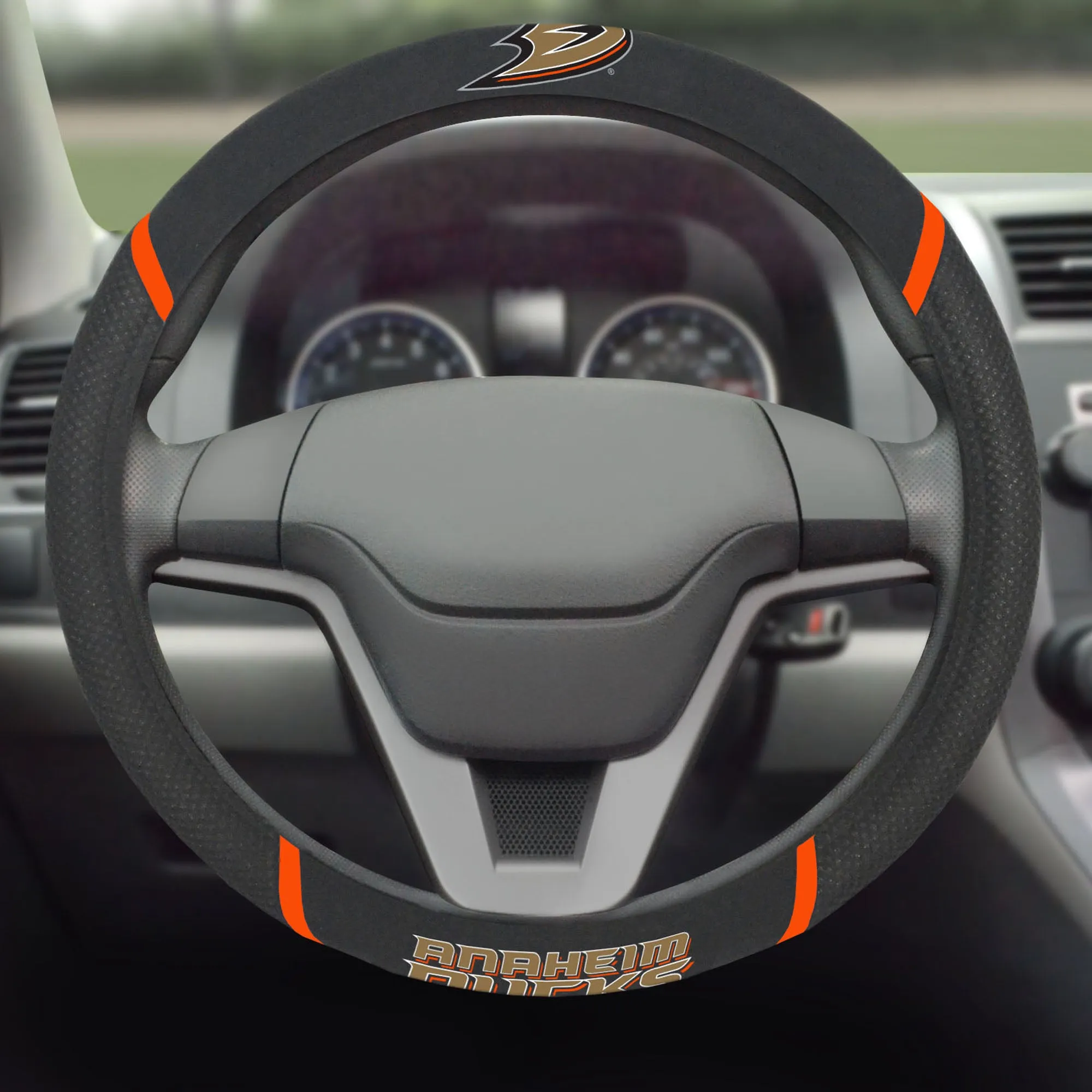 Fanmats Anaheim Ducks Embroidered Steering Wheel Cover