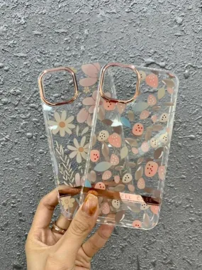 Fashion Flower Print Hard Case For Realme