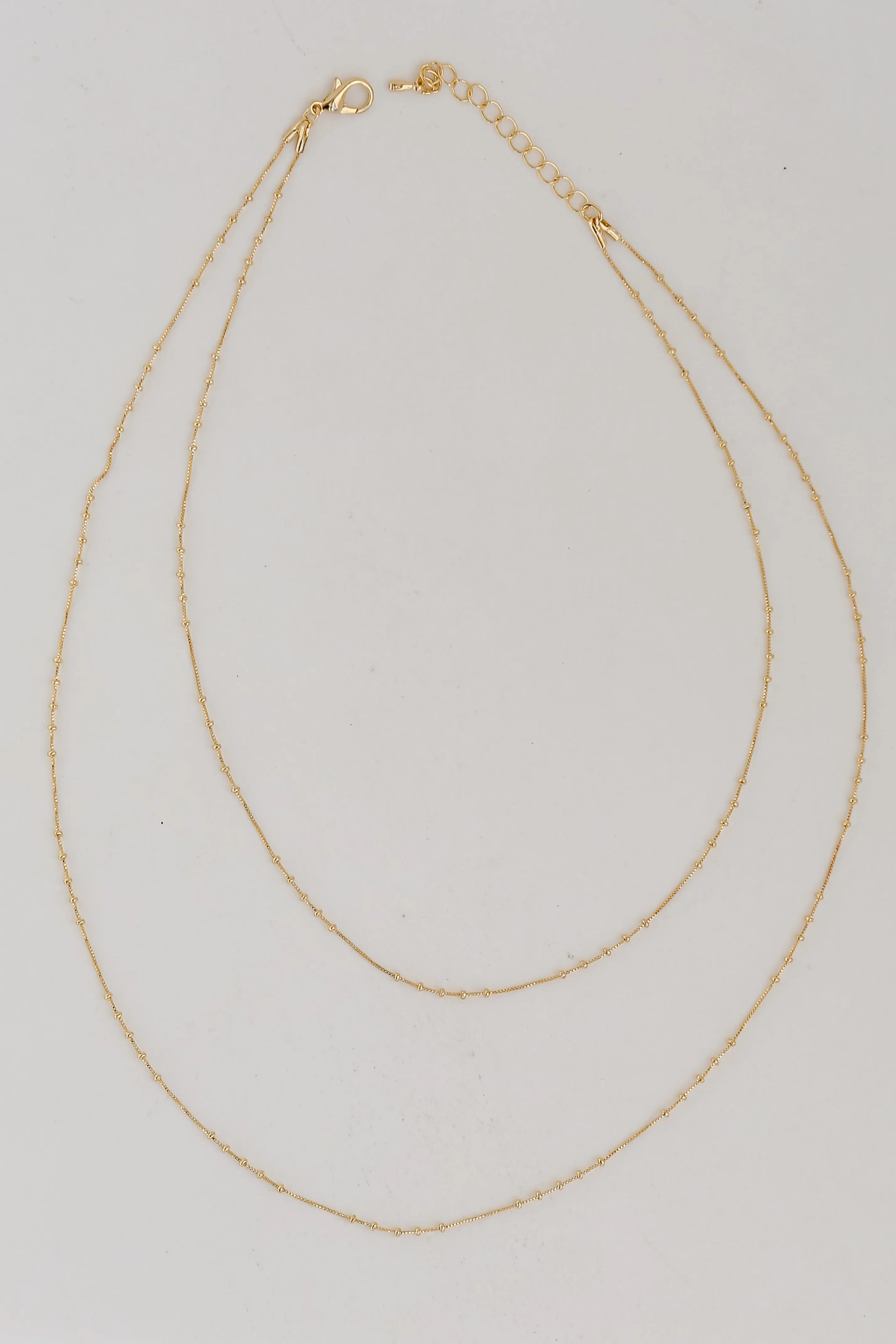 FINAL SALE - Mia Gold Layered Chain Necklace